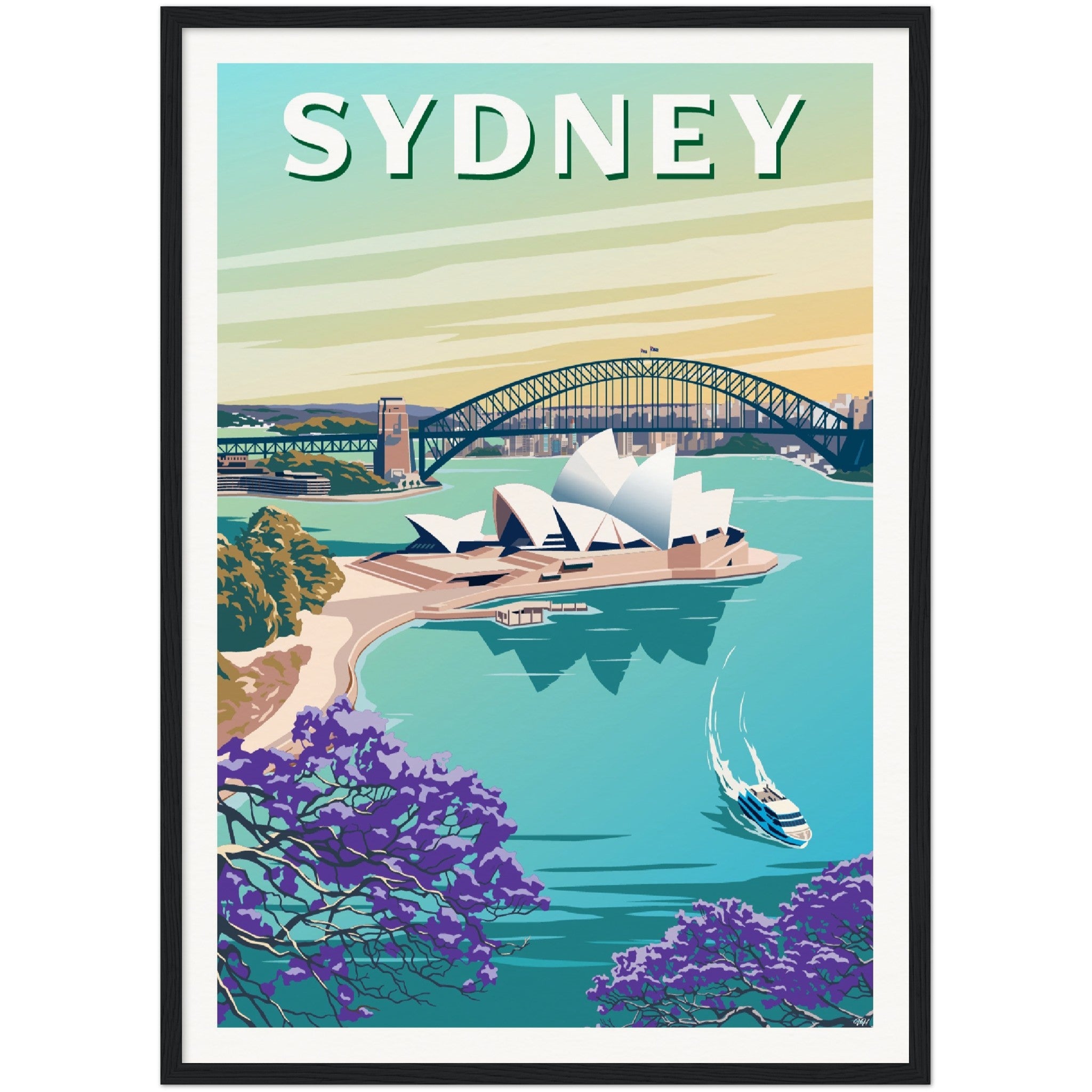 Sydney Australia Travel Poster