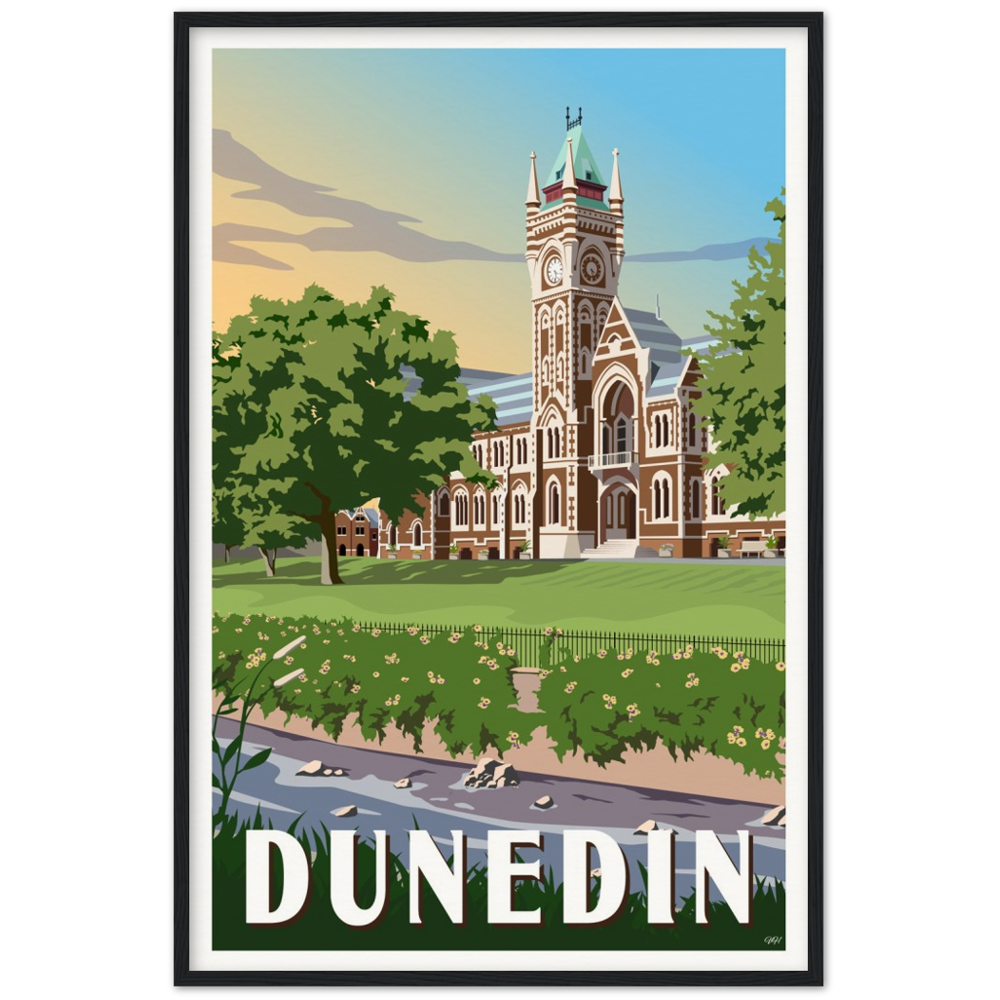 Dunedin Travel Poster, New Zealand