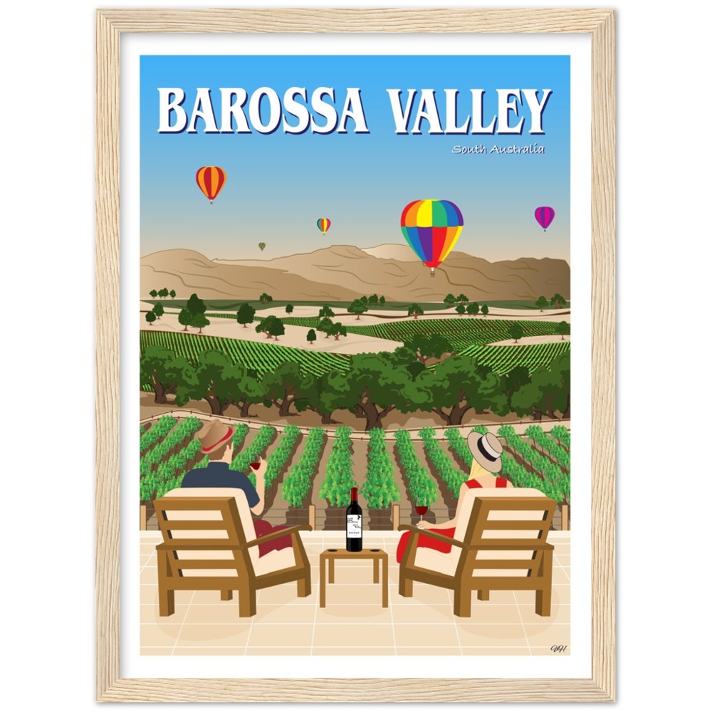 Barossa Valley Travel Poster, South Australia