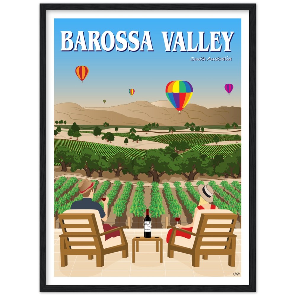 Barossa Valley Travel Poster, South Australia