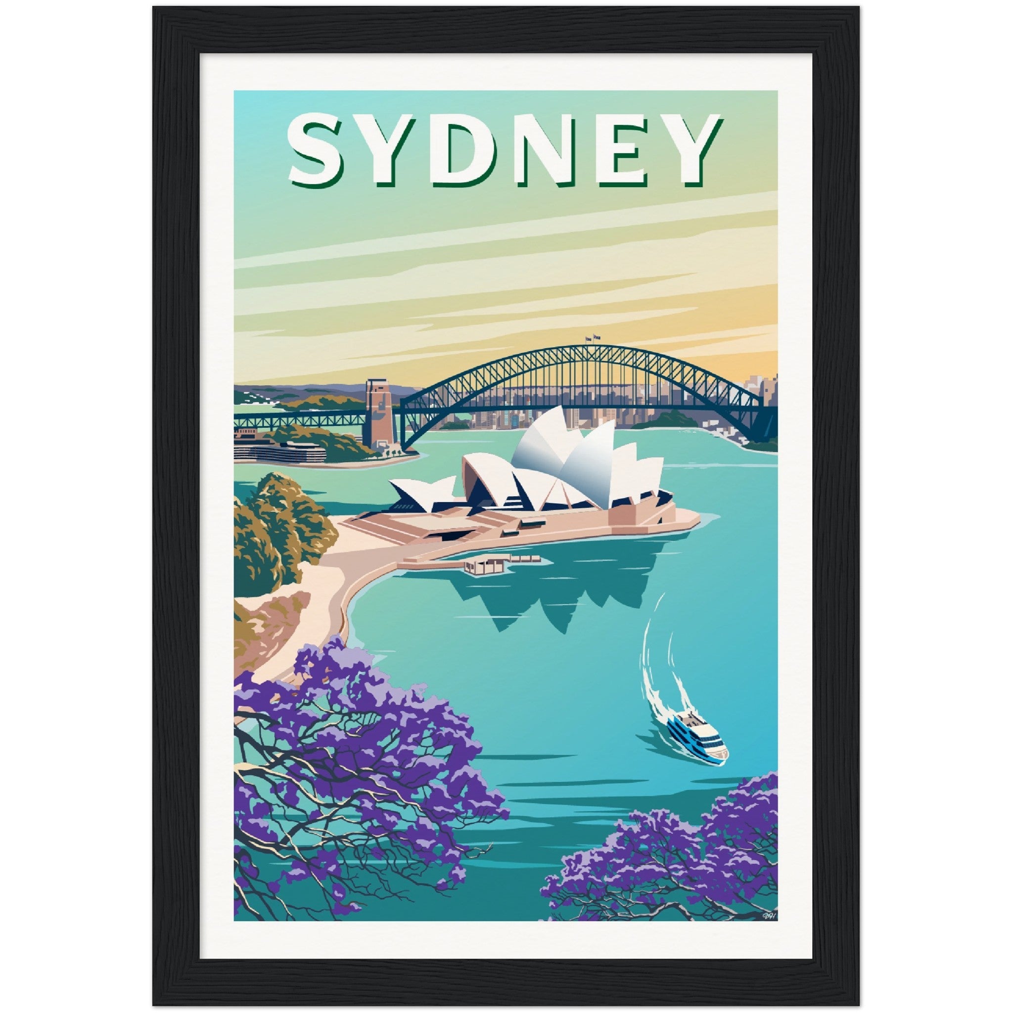 Sydney Australia Travel Poster