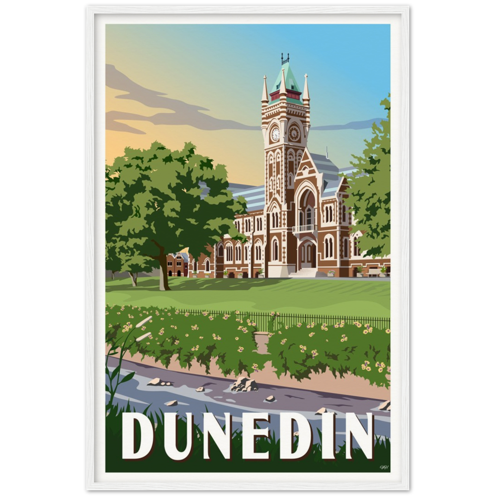 Dunedin Travel Poster, New Zealand