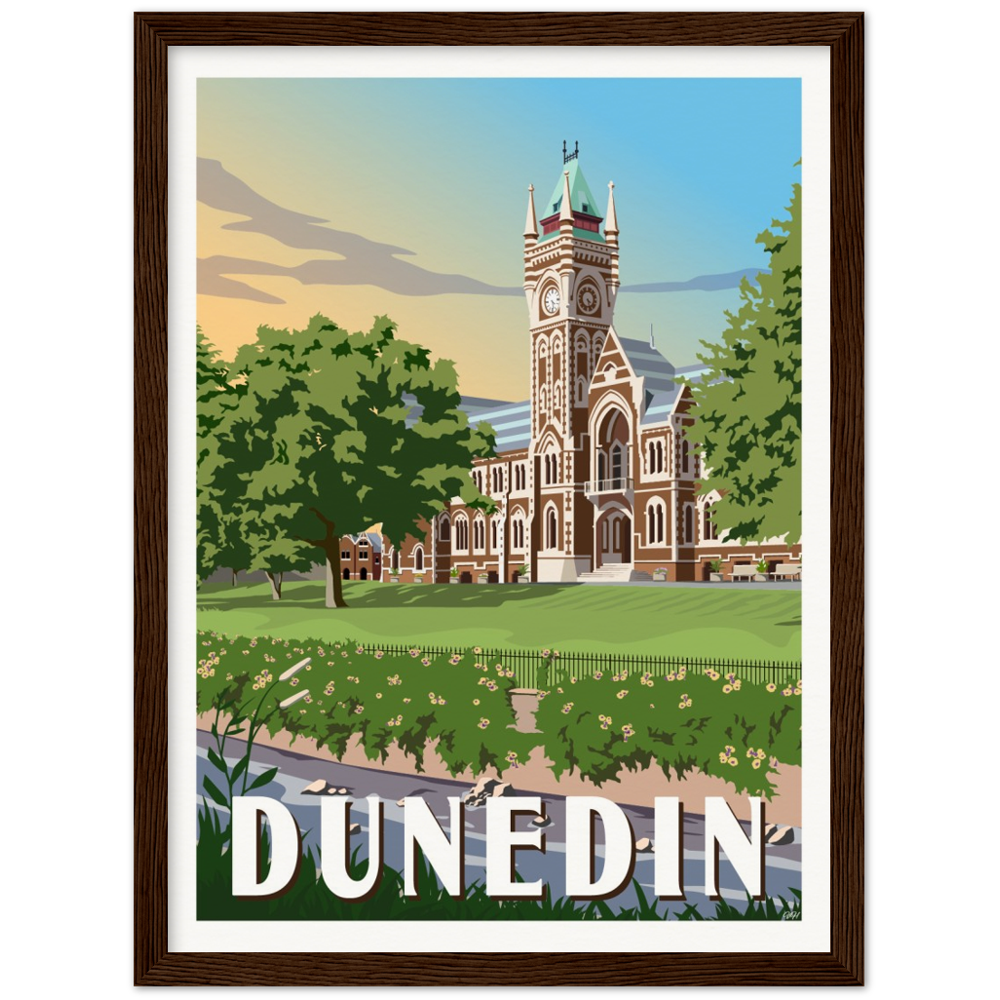 Dunedin Travel Poster, New Zealand