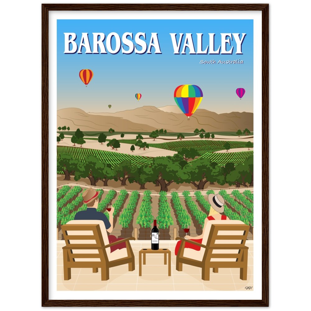 Barossa Valley Travel Poster, South Australia