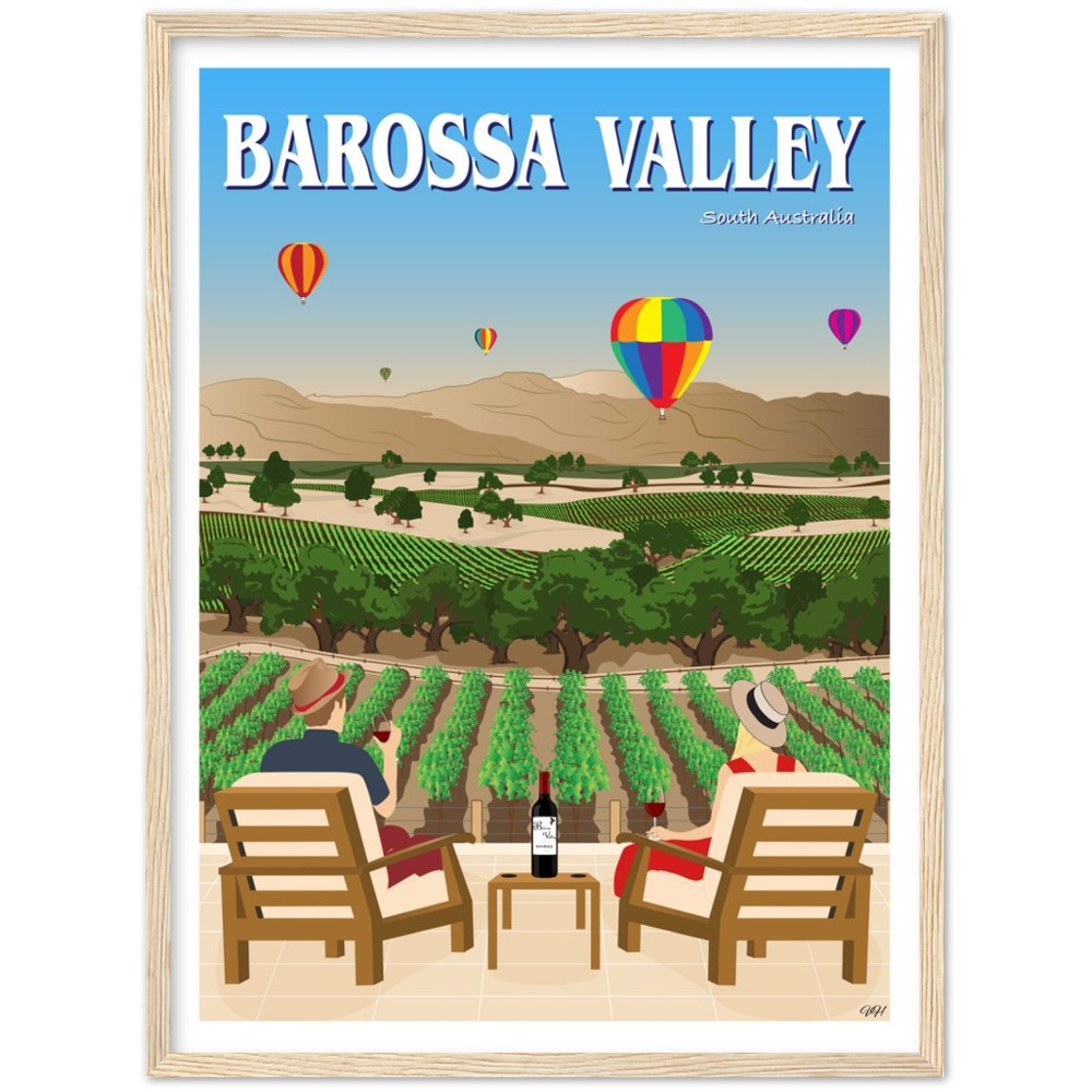 Barossa Valley Travel Poster, South Australia