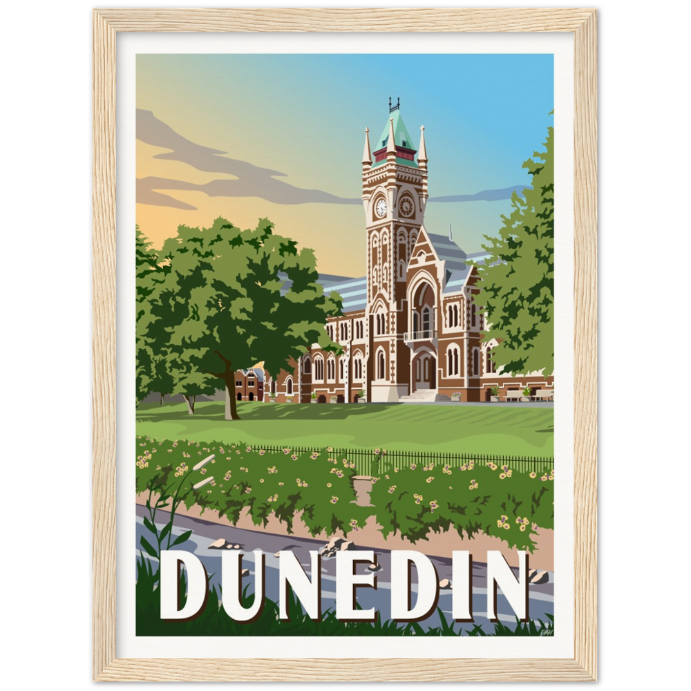 Dunedin Travel Poster, New Zealand