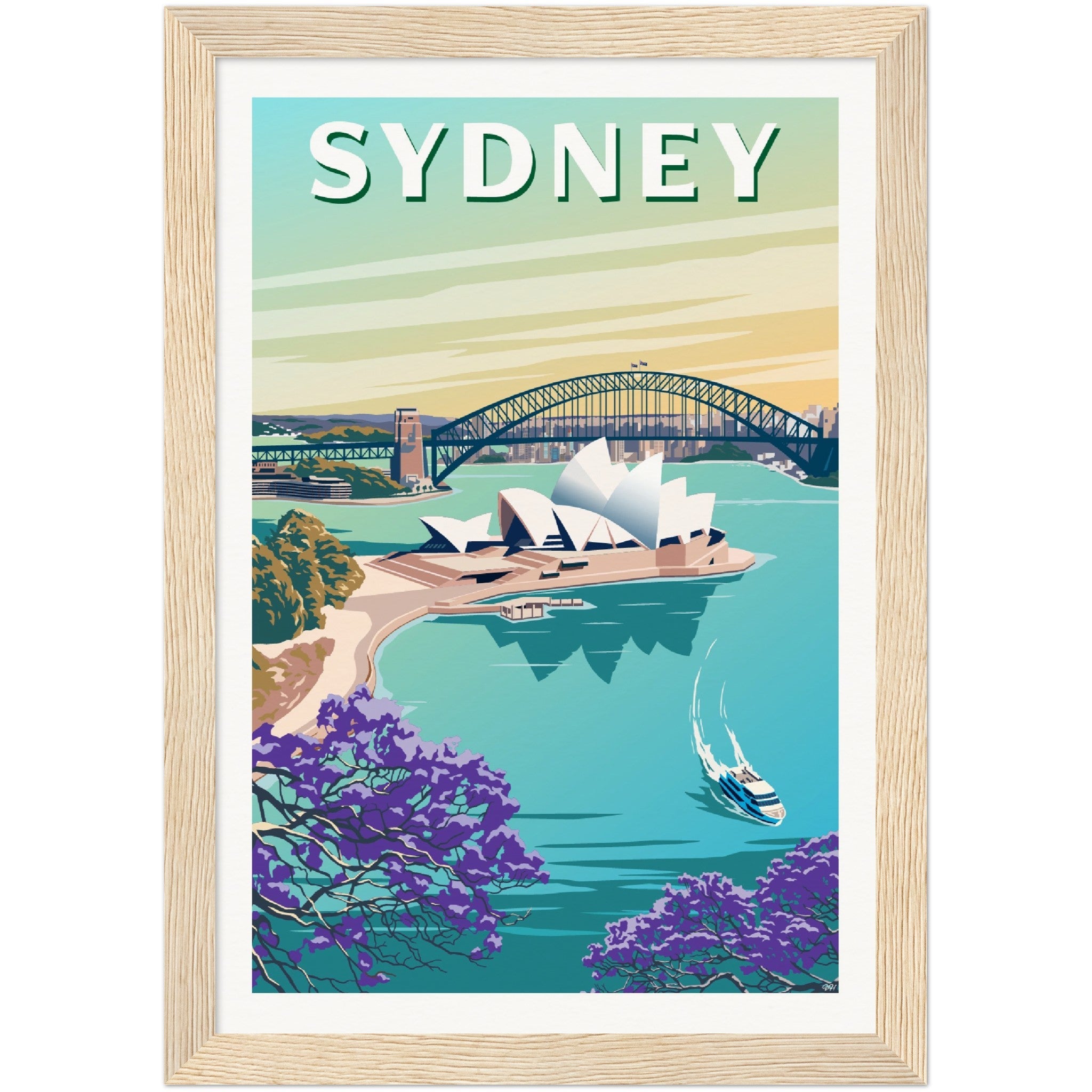 Sydney Australia Travel Poster