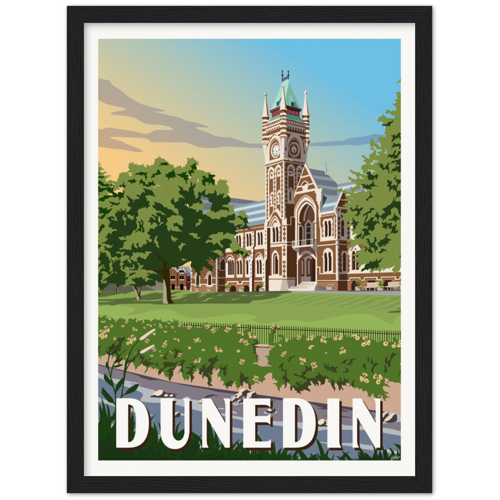 Dunedin Travel Poster, New Zealand