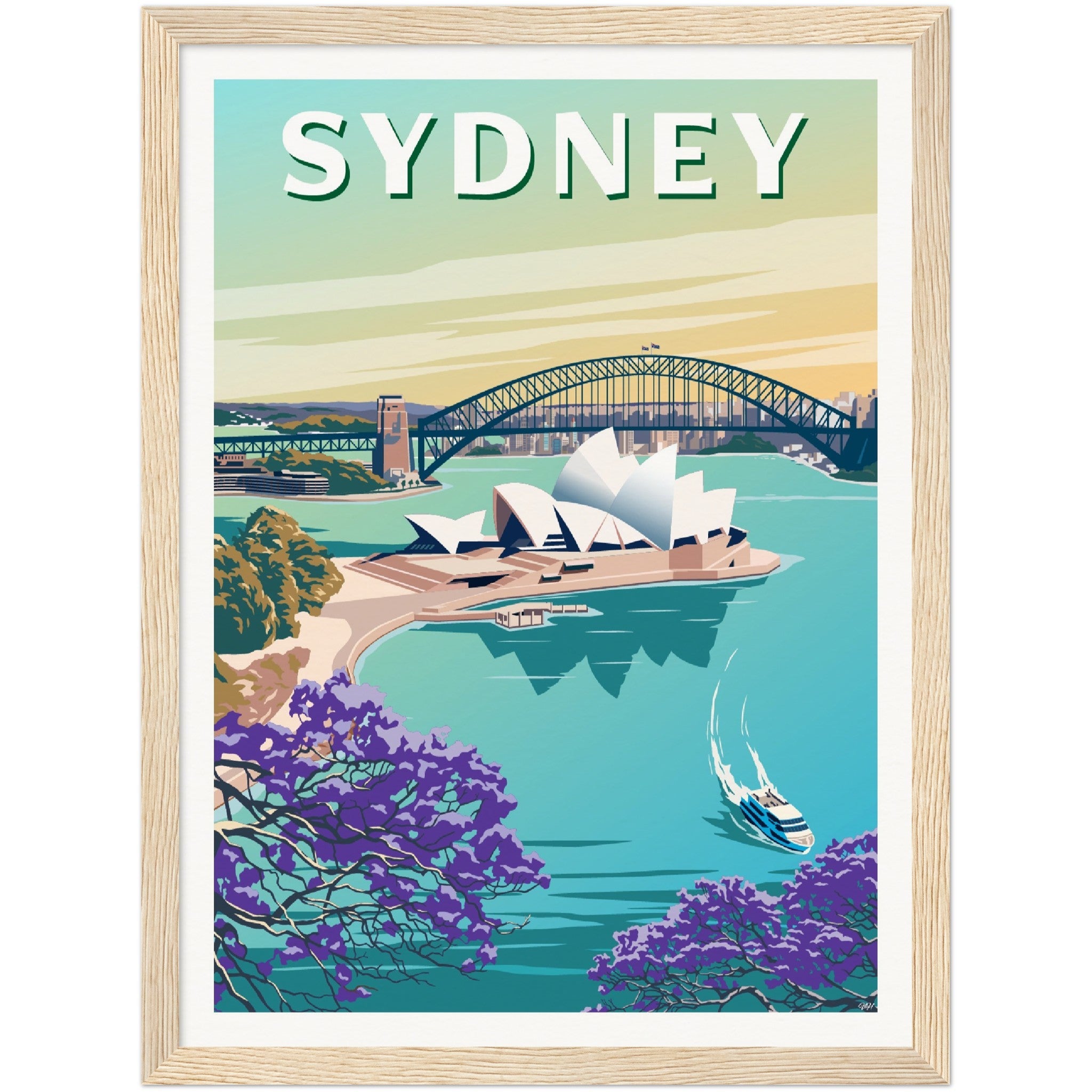 Sydney Australia Travel Poster