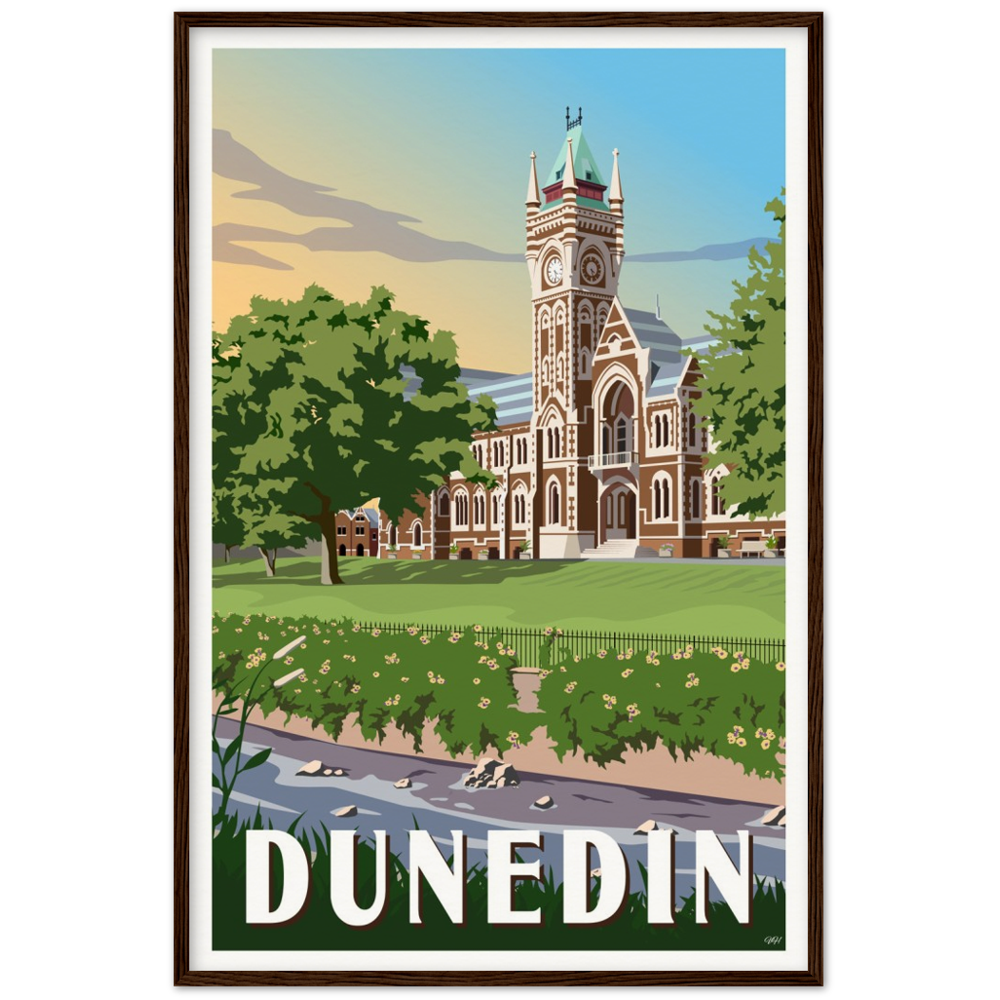 Dunedin Travel Poster, New Zealand