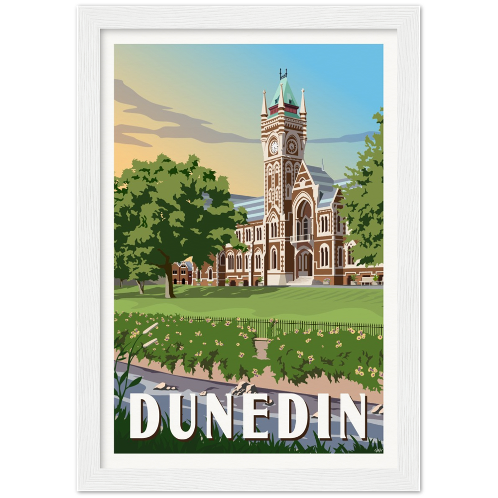 Dunedin Travel Poster, New Zealand