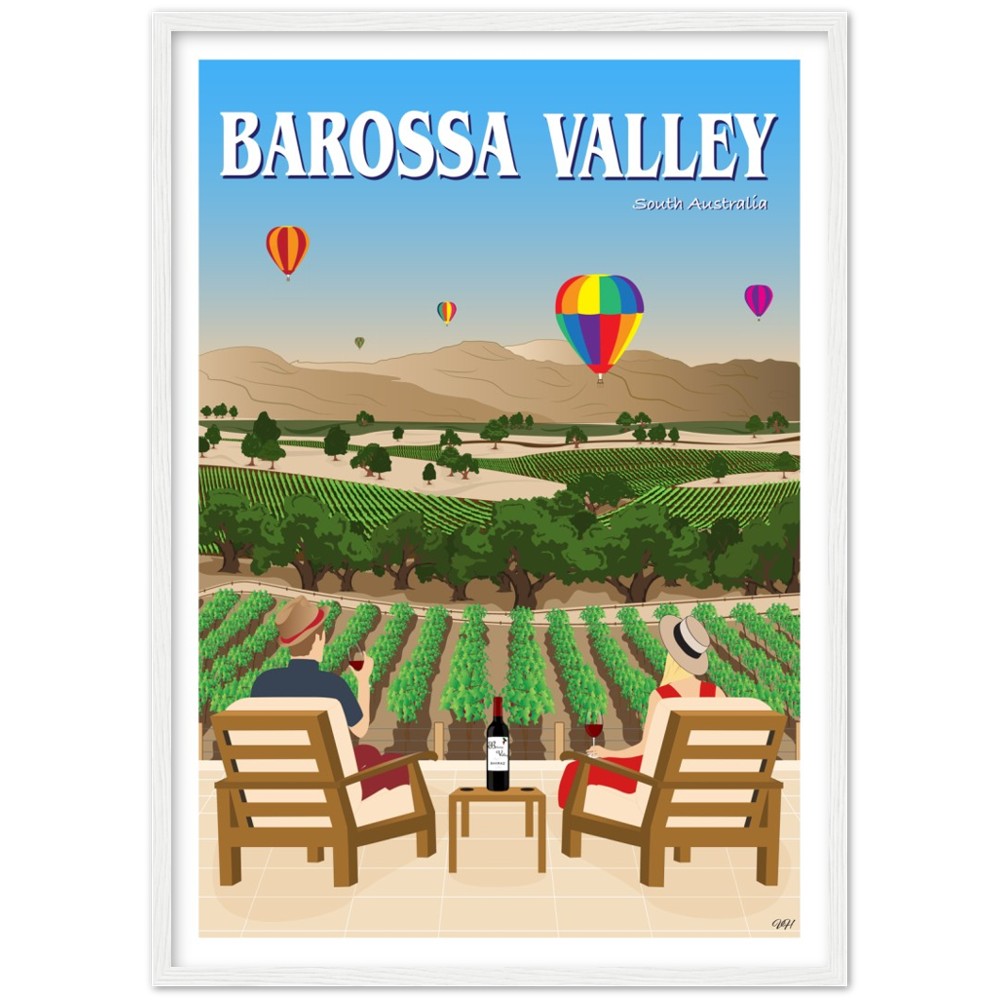Barossa Valley Travel Poster, South Australia